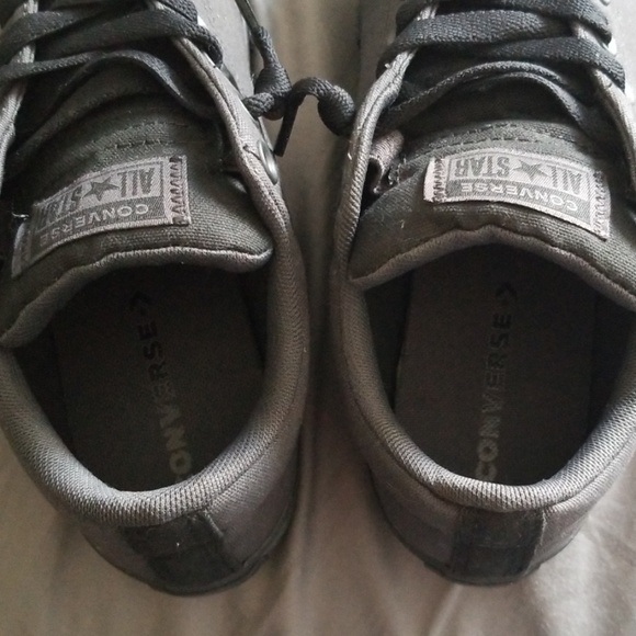 Juniors Black and Gray All Star converse - Picture 5 of 7